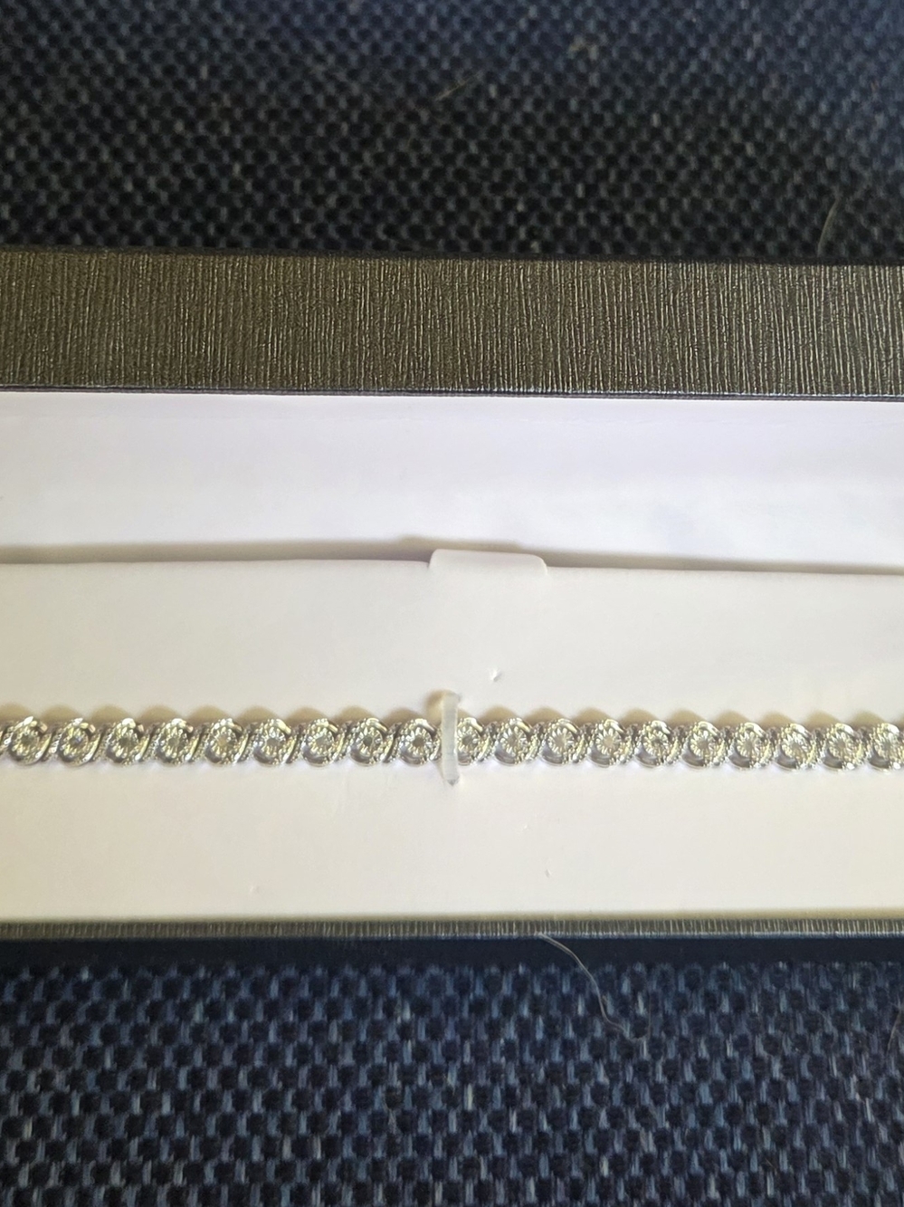 Diamond Sterling Silver Tennis Bracelet.